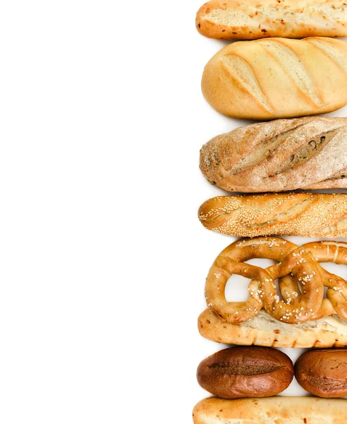 Baguettes franceses y pan — Foto de Stock