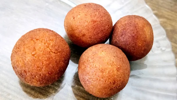 Een Indiaan Sweet Gulab Jamun Een Stroperig Dessert Populair India — Stockfoto
