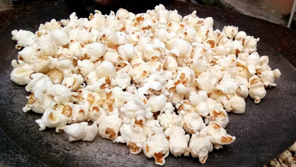 Popcorn Kupac Közelkép Egy Nyilvános Piacon Indiában — Stock Fotó