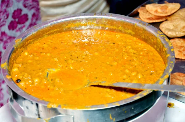 Buffet Tradicional Indio Bodas Surtido Cocina Tradicional Una Boda Asiática —  Fotos de Stock