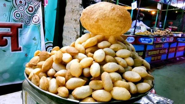 Lucknow Uttar Pradesh Enero 2021 Paani Poori Snack Indio Comida —  Fotos de Stock