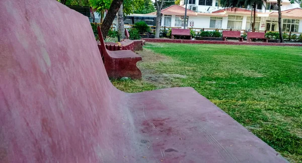 November 2020 Empty Bench Park Dadi Cottage Located Shantivan — Stock Photo, Image