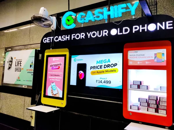 Delhi Indien 2021 Försäljning Cashify Som Känd För Att Köpa — Stockfoto