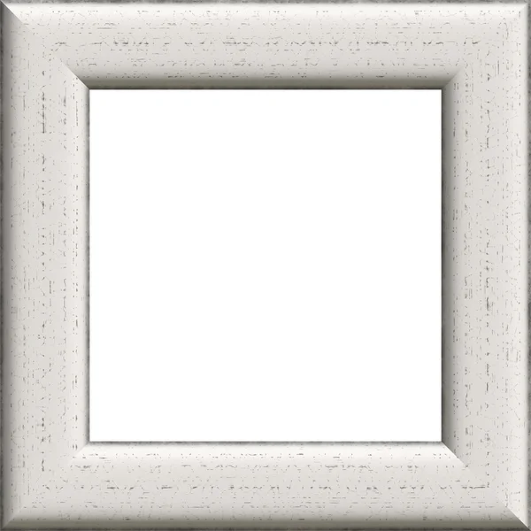 Houten witte frame — Stockfoto