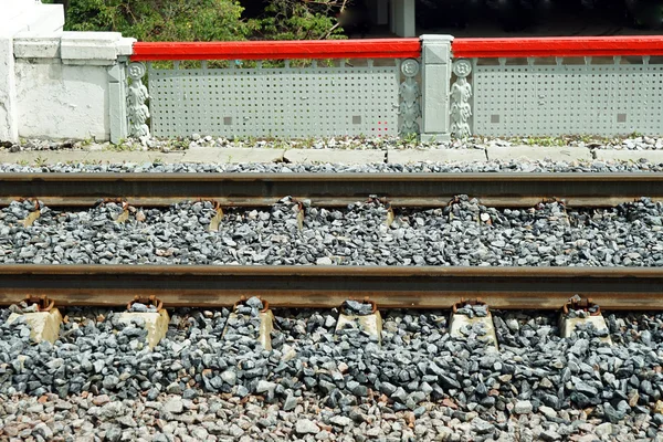 De spoorweg tracks — Stockfoto