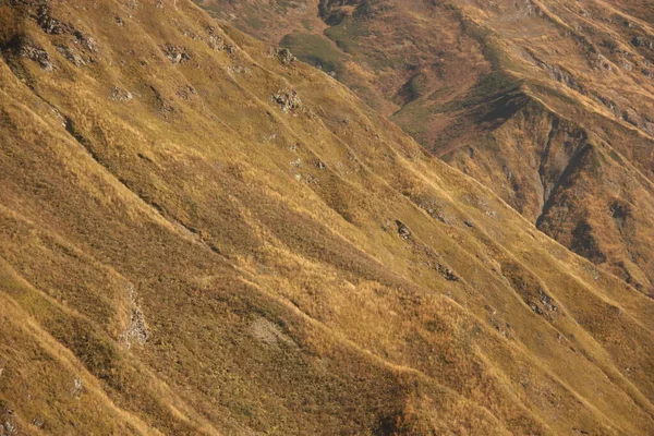 Ekim 'de Rusya dağlarında. Krasnaya Polyana yakınlarındaki Kafkasya Biyosfer Rezervi 'nde gezinti.