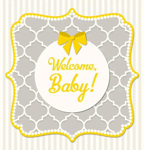 Baby shower, illustrazione — Vettoriale Stock