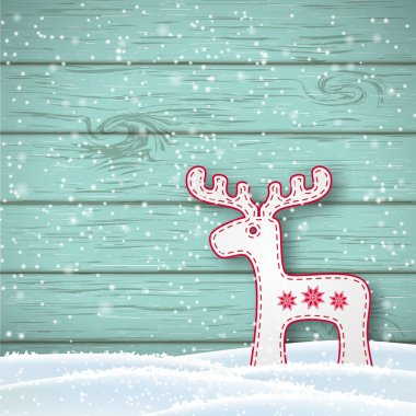 İskandinav tarzı, illüstrasyon Noel nedenlere