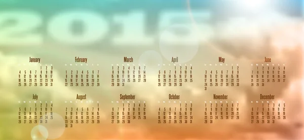 Kalender 2015 - Stok Vektor