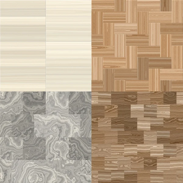 Four wood patterns — Stock Photo, Image