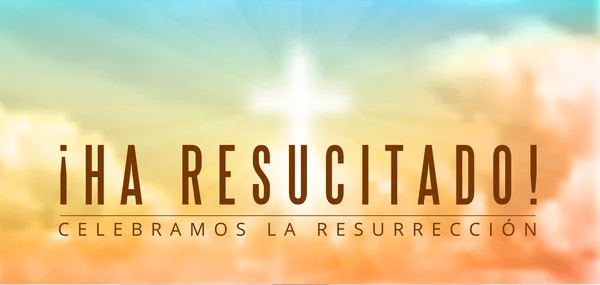 Pascua motivo cristiano, resurrección — Archivo Imágenes Vectoriales