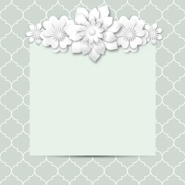 Abstract background with floral motive — Stock Vector