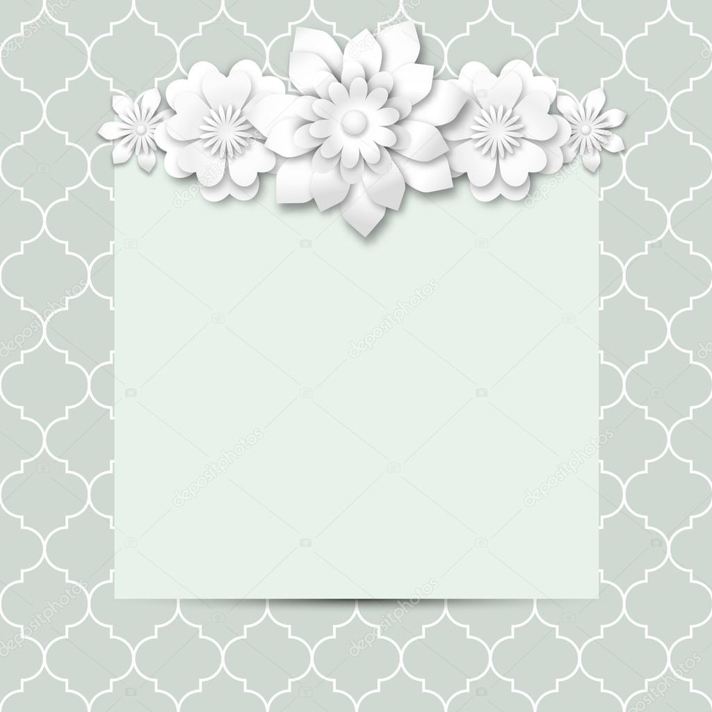 abstract background with floral motive