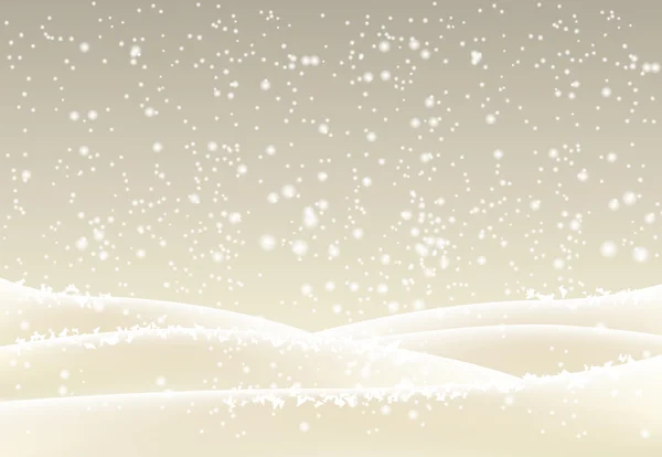 セピア色のトーン、イラストで抽象的な冬の背景 — ストックベクタ