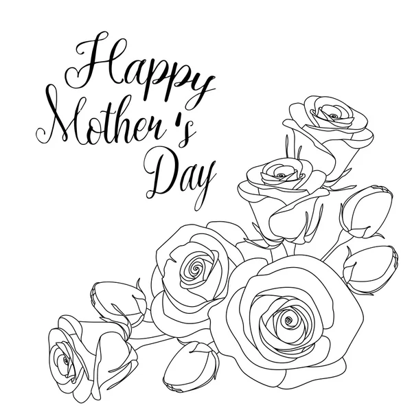 Vektorgrafiken Mothers Day Coloring Page Vektorbilder Mothers Day Coloring Page Depositphotos