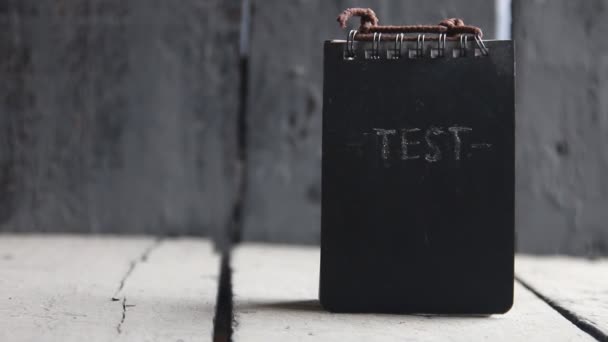 Idea de prueba. Examen conceptual, encuesta, pruebas . — Vídeos de Stock