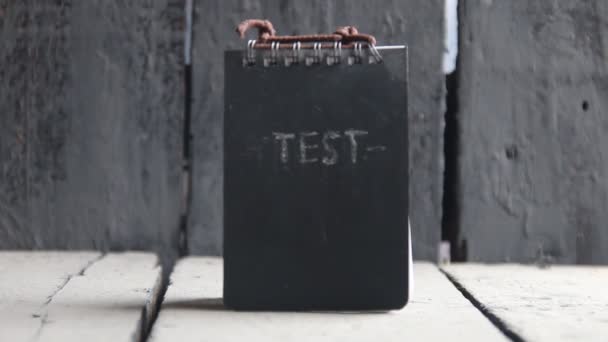 Test idea.  Concept exam, survey, testing. — Stock Video