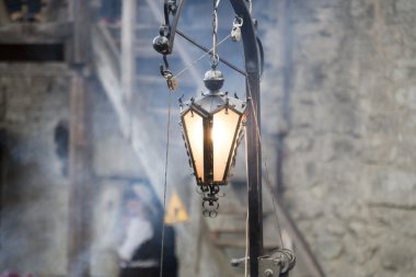 bir ortaçağ kalesi Vintage fener