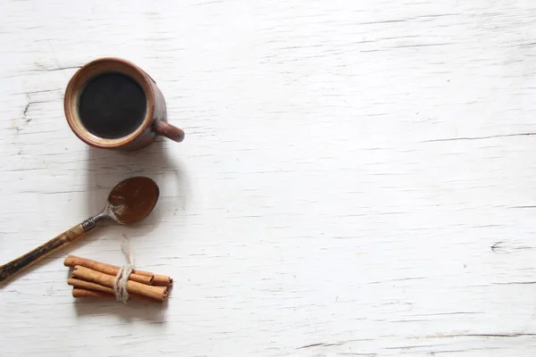 Sabah kahve arka plan — Stok fotoğraf