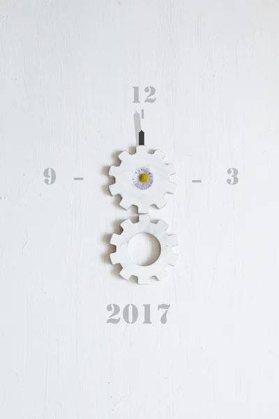 Text 2017 on the white background — Stock Photo, Image