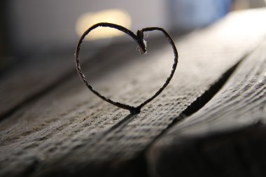 Sevgililer kalp tablo - aşk veya düğün kartı