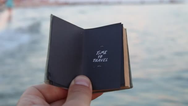 Fikir seyahat için zaman — Stok video