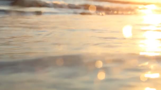 Schöner Sonnenaufgang über dem tropischen Strand — Stockvideo