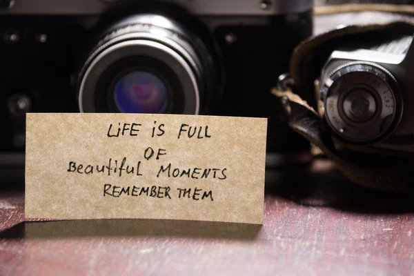 Život je plný krásných chvil - je pamatovat — Stock fotografie