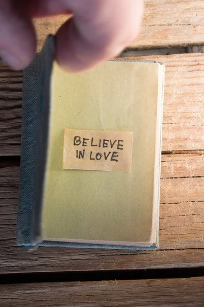 Acredite no conceito de amor . — Fotografia de Stock