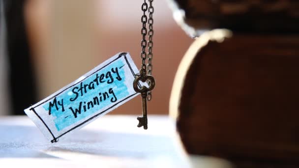 Minha estratégia-vencedora — Vídeo de Stock