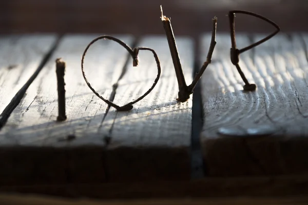 AMOR ou feliz Dia dos Namorados ideia — Fotografia de Stock