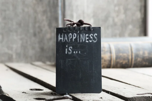 La felicidad es texto —  Fotos de Stock