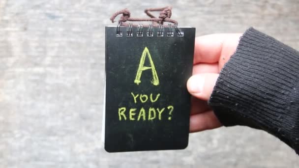 Are You Ready idea — Stock Video