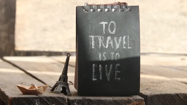 Reisen ist lebendige Idee — Stockvideo