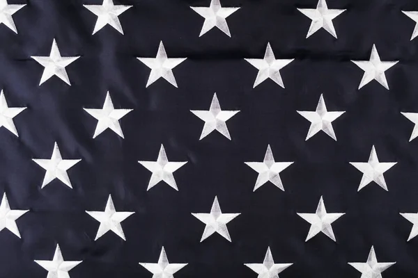 插在美国国旗上的星星 — 图库照片