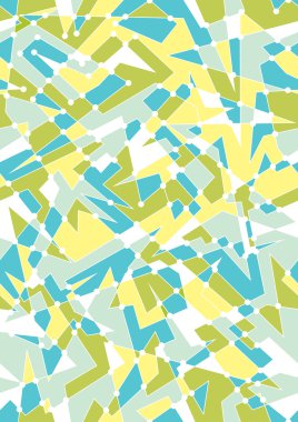 Çokgen şekilleri ile kesintisiz geometrik desen