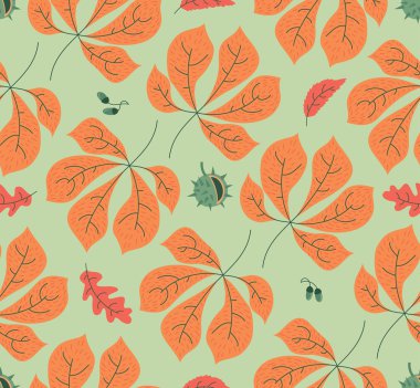 Sonbahar yapraklı pürüzsüz desen