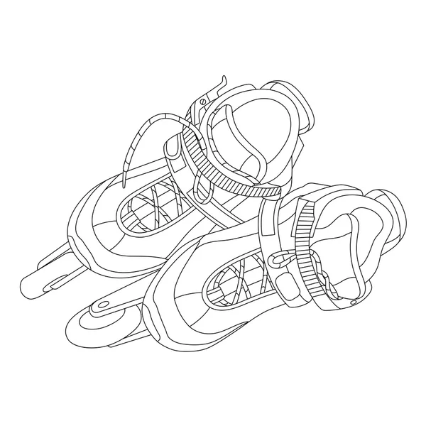 Patine cu role 01 — Vector de stoc