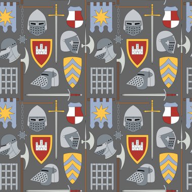 Dikişsiz Ortaçağ desen bir numara