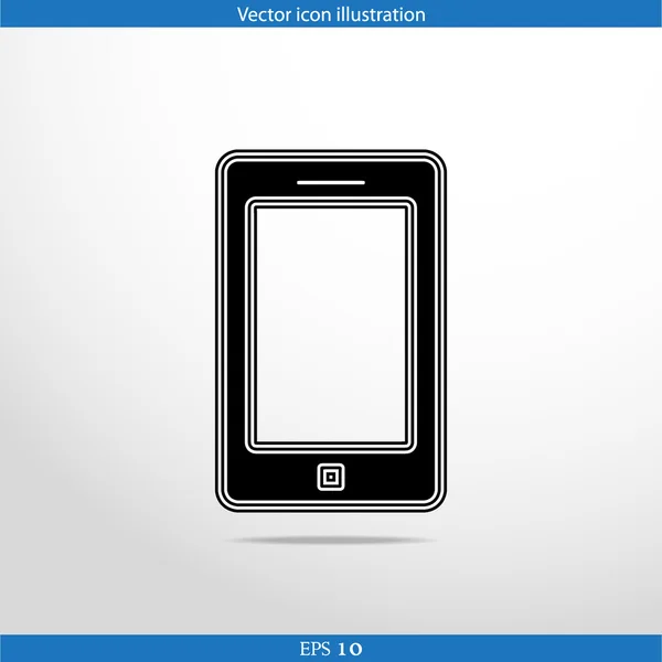 Vector teléfono inteligente web icono plano — Vector de stock