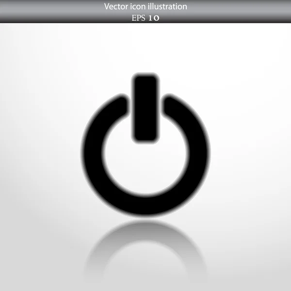 Vetor em off switch web flat icon — Vetor de Stock