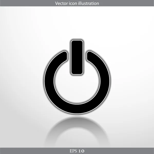 Vecteur on off interrupteur web plat icône — Image vectorielle