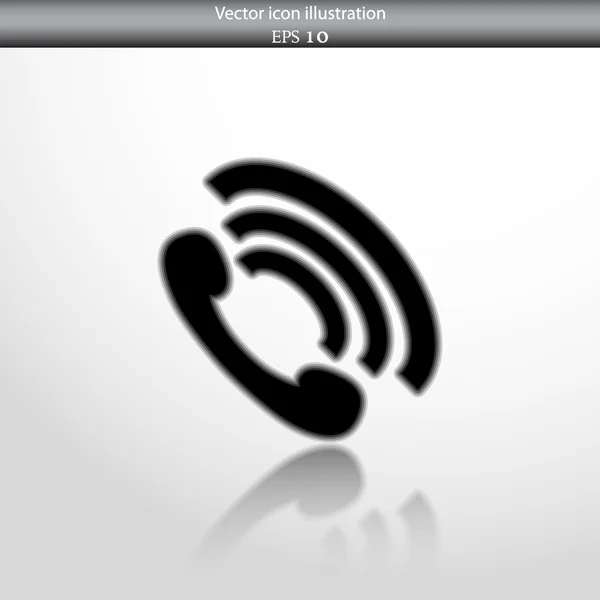 矢量电话 handse web 平面图标 — 图库矢量图片