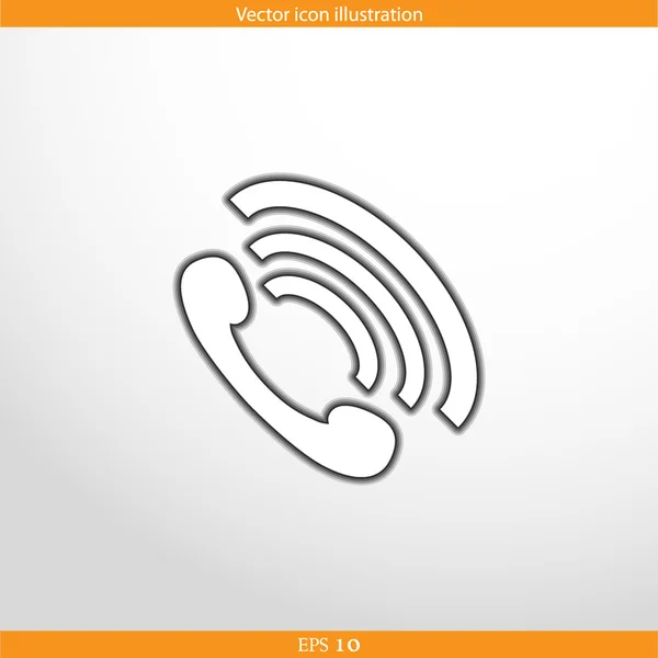 Vector phone handse web flat icon — Stock Vector