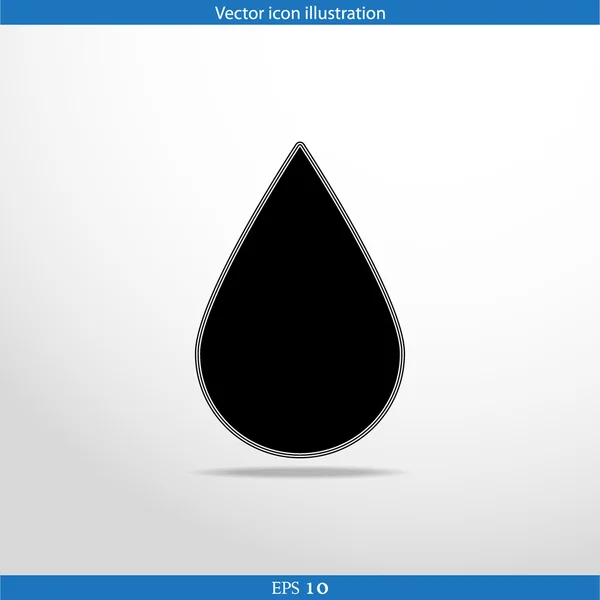 Vector drop web icône plate — Image vectorielle