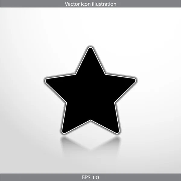 Vector estrella web icono plano — Vector de stock