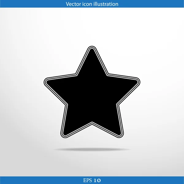 Vector star web flat icon — Stock Vector