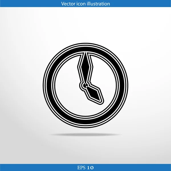 Vector reloj web icono plano — Archivo Imágenes Vectoriales