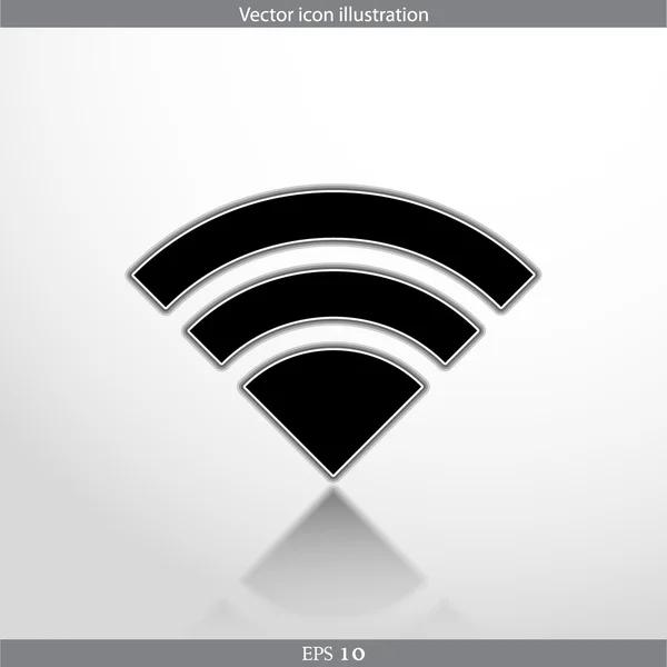 Vecteur wi fi web icône plate — Image vectorielle