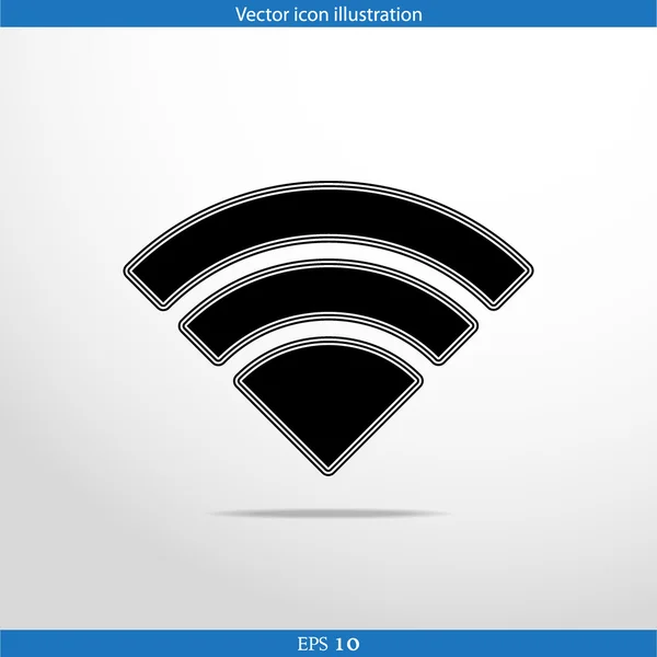 Vektor wi fi-web flatt ikon – stockvektor